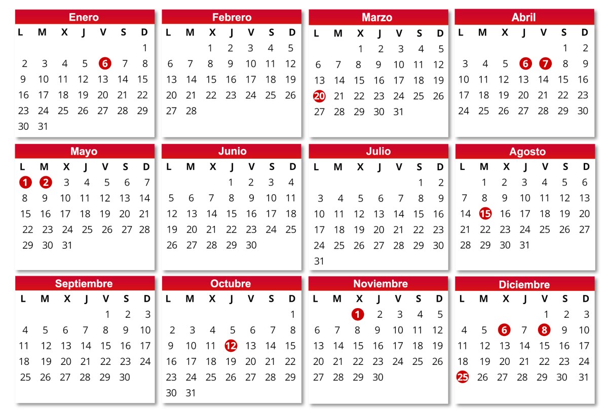 Calendario del madrid 2023