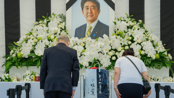 El polémico funeral de Shinzo Abe, ex primer ministro de Japón, en imágenes