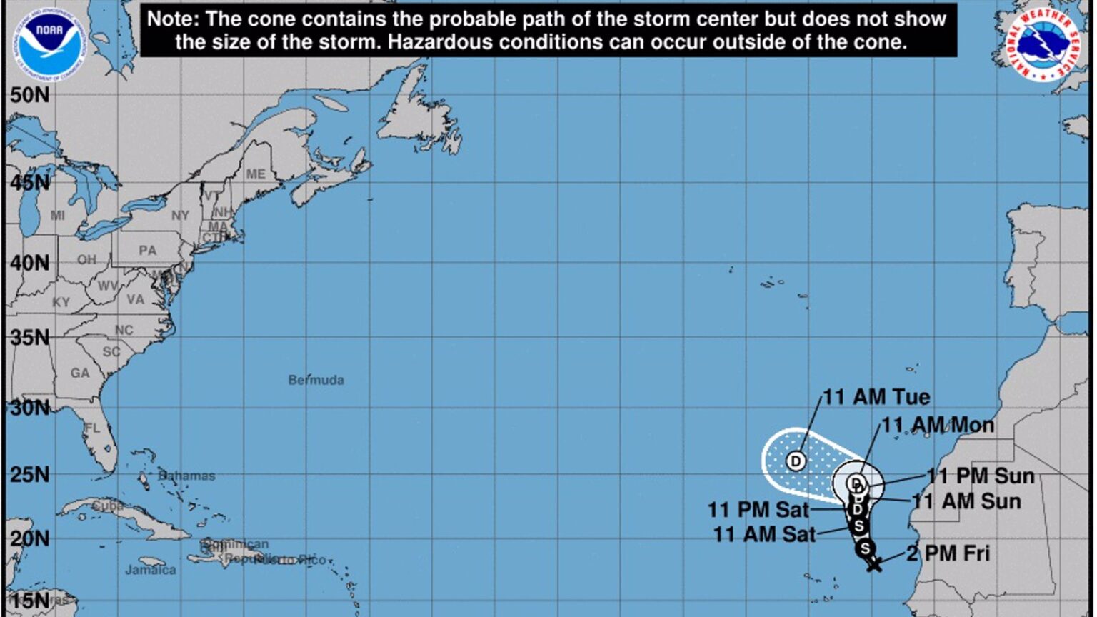 Alerta máxima en las Islas Canarias ante la llegada del ciclón ‘Ten’