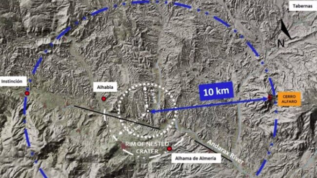 Un equipo de científicos descubre en Almería el primer probable cráter de impacto en España