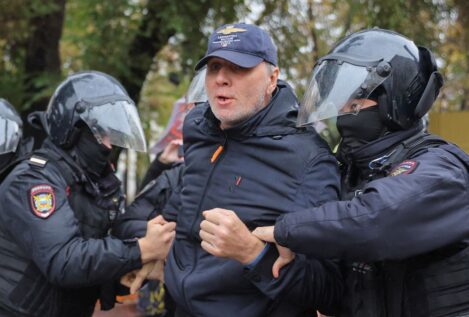 Más de 700 detenidos en las protestas en Rusia contra la movilización decretada por Putin