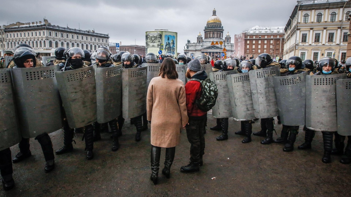 Rusia recuerda que es ilegal convocar protestas no autorizadas tras la orden de Putin