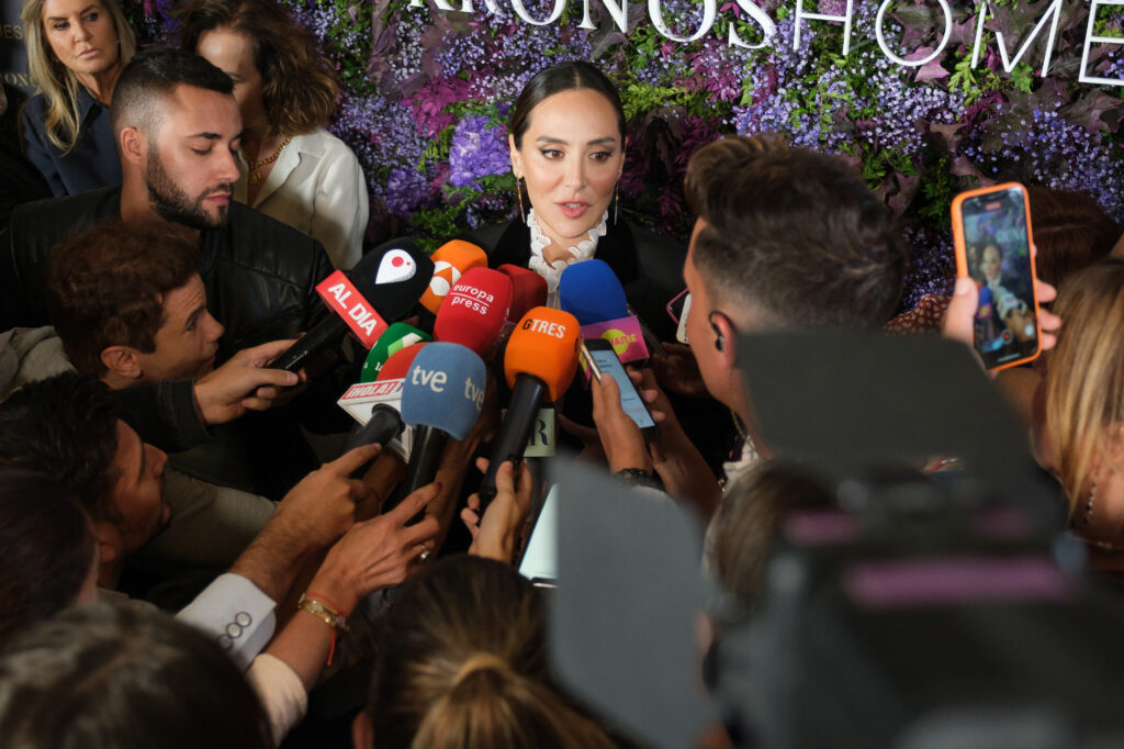 Tamara Falcó habla para los medios en el Teatro Real tras la infidelidad de su ex/ ContactoPhoto