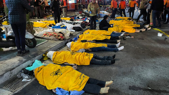 Tragedia en Seúl por una avalancha durante una fiesta de Halloween, en imágenes