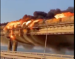 Una fuerte explosión destruye el estratégico puente que enlaza Rusia con Crimea