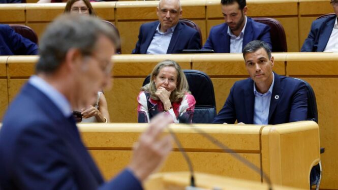 Sánchez volverá a chocar con Feijóo en el Senado en un debate sobre el plan fiscal