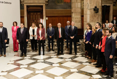 Aragonès pide a sus nuevos consejeros servir a «la Cataluña entera sin olvidar a nadie»