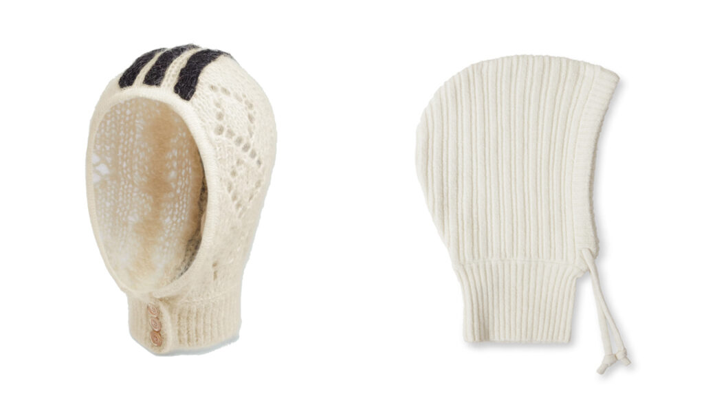 Capuchas de punto. Izquierda, diseño de Gucci (PVP: 390€). Derecha, modelo de Samsoe Samsoe (PVP: 101,70€)