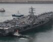 Estados Unidos envía un portaaviones al mar de Japón y lanza cuatro misiles con Corea del Sur