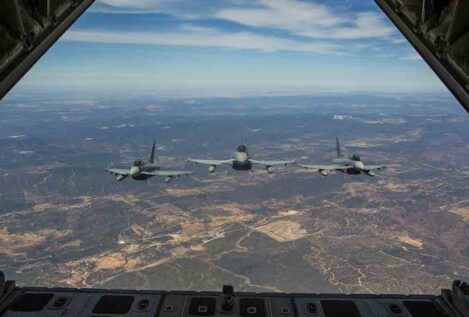 España enviará 14 cazas a Bulgaria y Rumanía para proteger el espacio aéreo