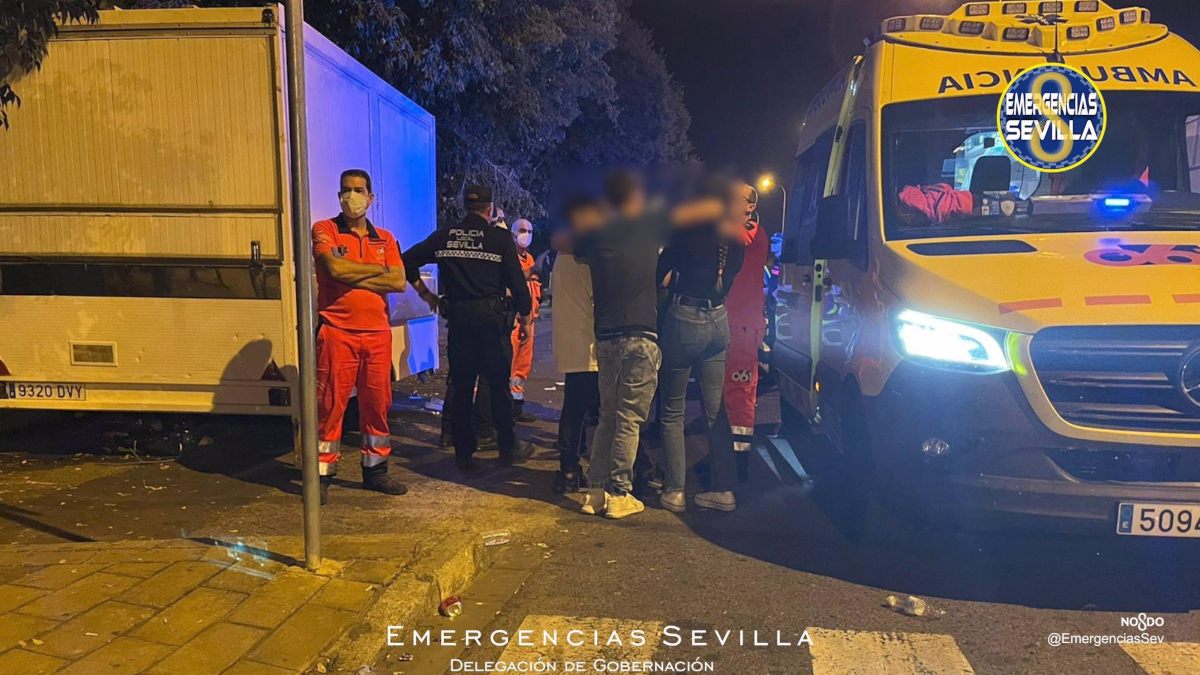 Desalojan una fiesta de Halloween en Sevilla que acaba con al menos 13 menores atendidos