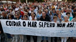 Cientos de personas protestan en Galicia contra el veto europeo a la pesca de arrastre