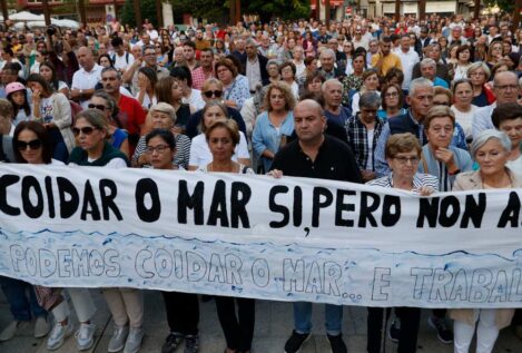 Cientos de personas protestan en Galicia contra el veto europeo a la pesca de arrastre