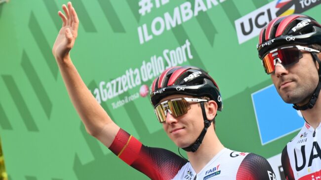 Pogacar gana su segundo Giro de Lombardía en la despedida de Valverde