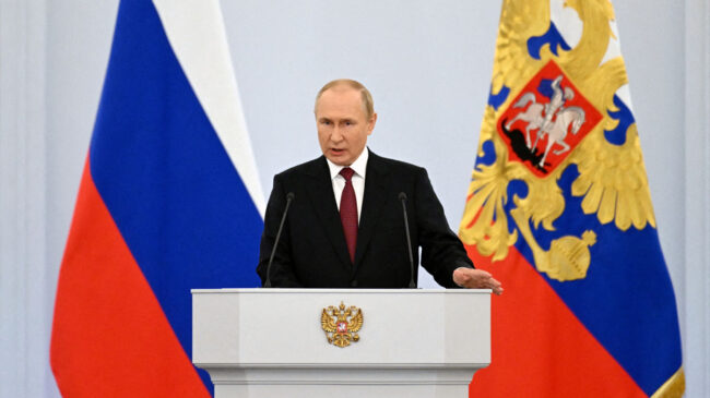 Putin declara la ley marcial en los cuatro territorios anexionados por Rusia en Ucrania