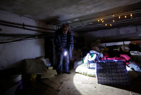 Más de 10 millones de personas sin electricidad en Ucrania tras nueva ola de bombardeos rusos