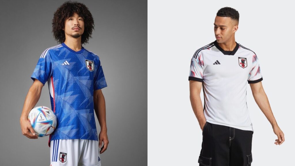 Equipaciones de Adidas para la selección de Japón en el Mundial de Qatar 2022.
