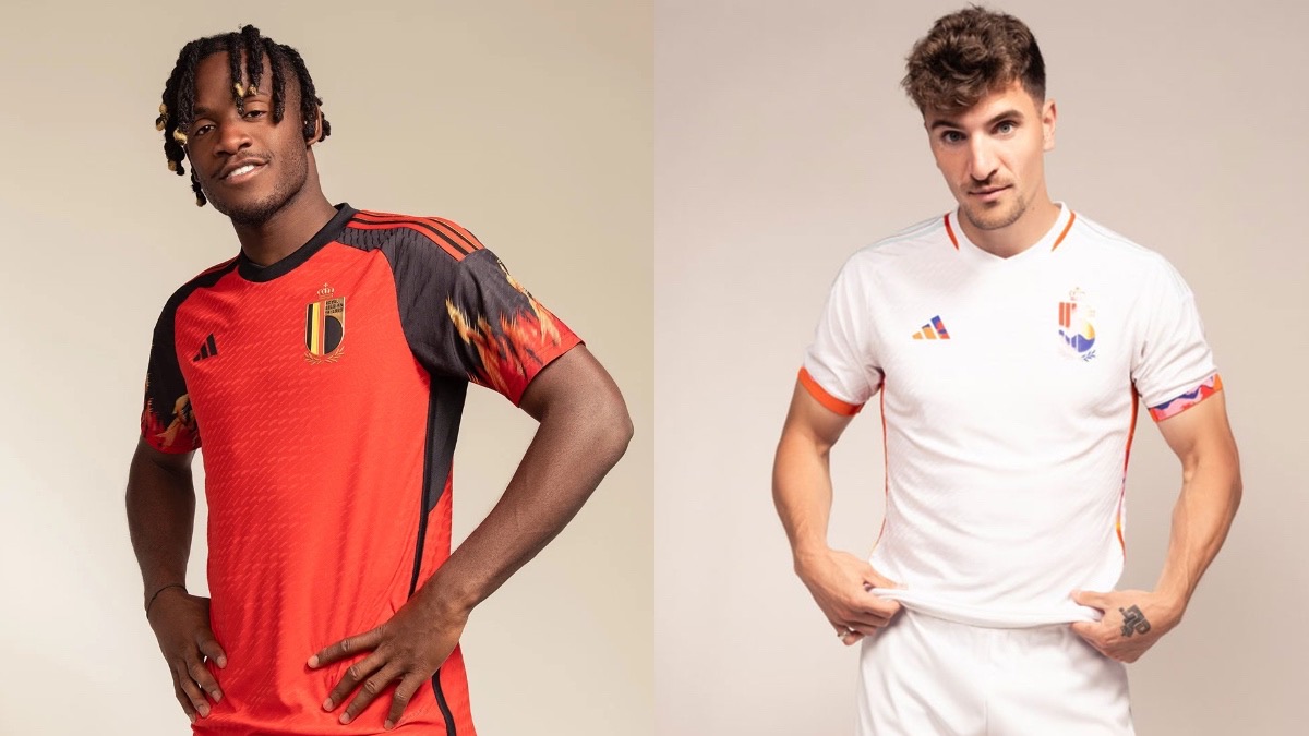 Equipaciones de Bélgica para el Mundial de Qatar 2022.