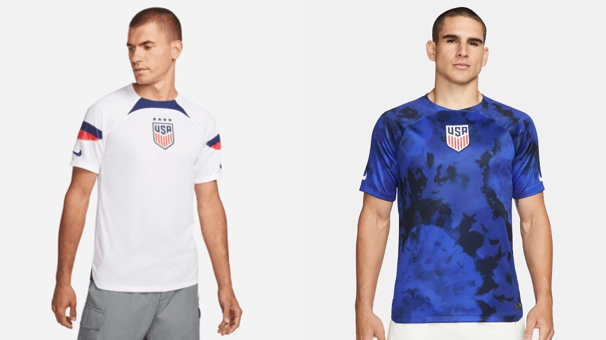 Camiseta de Estados Unidos para el Mundial 2022, elaborada por la marca Nike. 