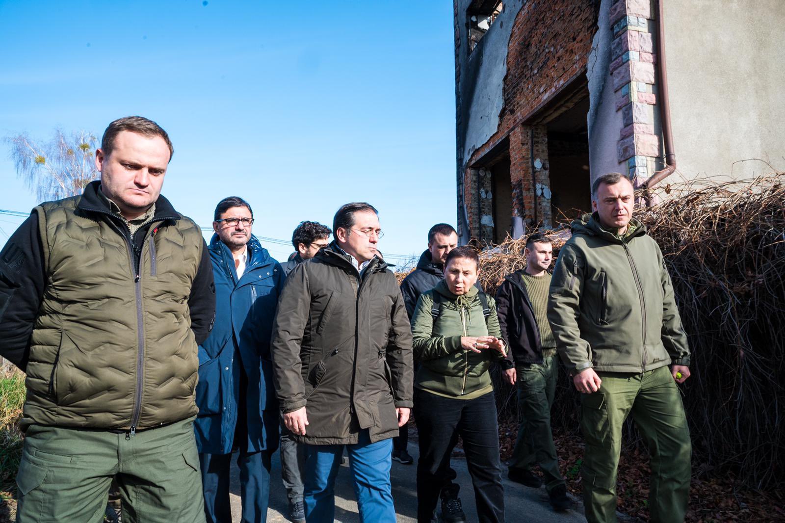 Albares reafirma el apoyo de España a Ucrania en us visita a Kiev