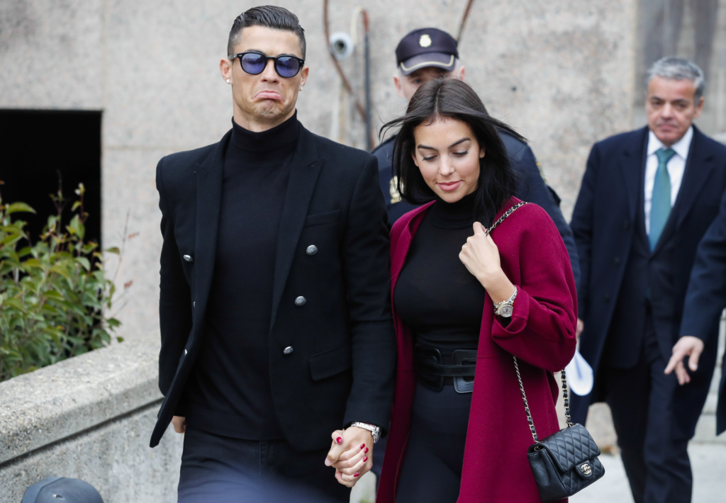 Cristiano Ronaldo y Georgina Rodríguez en Madrid. Gtres