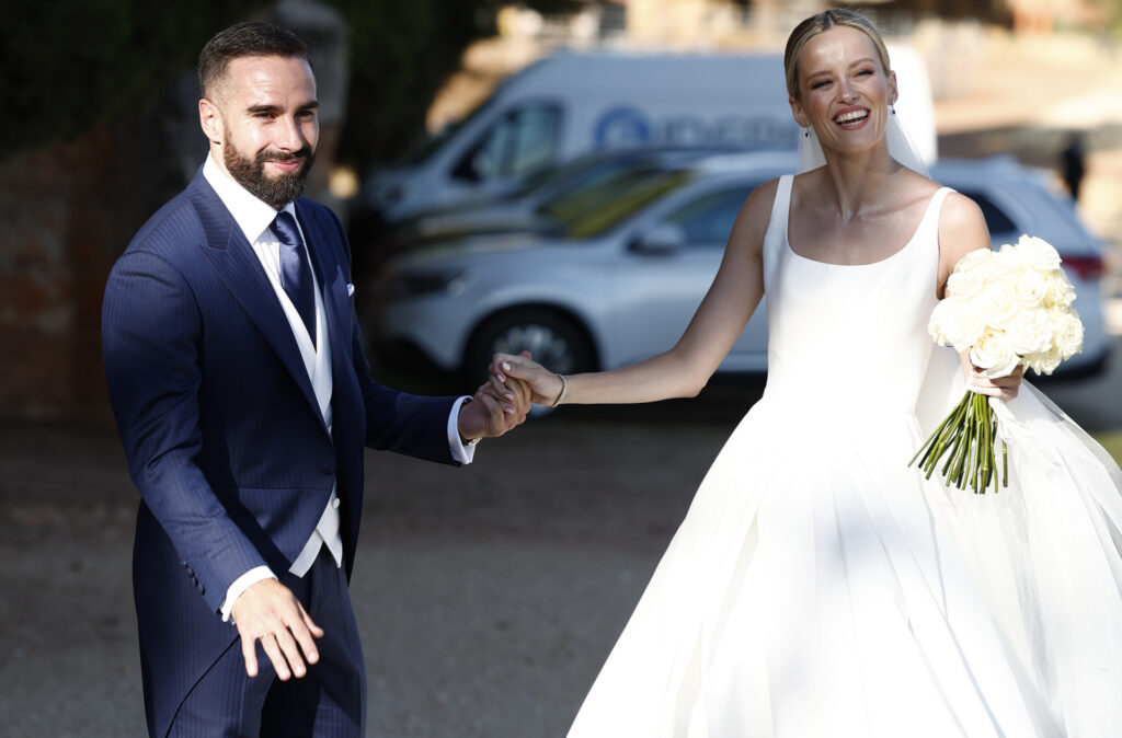 Daniel Carval y Daphne Cañizares en su boda. Gtres