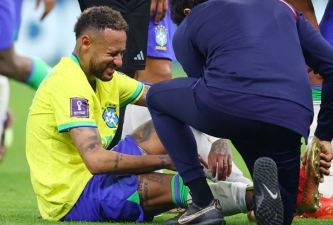 Alerta roja con Neymar: la lesión ante Serbia pone en duda su continuidad en el Mundial