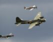Dos aviones chocan en el aire durante una exhibición de la II Guerra Mundial en Texas