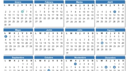 Festivos y puentes del calendario laboral 2023 de España