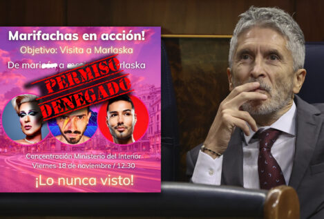 La Delegación del Gobierno en Madrid prohíbe un acto de 'maricones fachas' contra Marlaska
