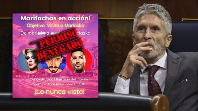 La Delegación del Gobierno en Madrid prohíbe un acto de 'maricones fachas' contra Marlaska