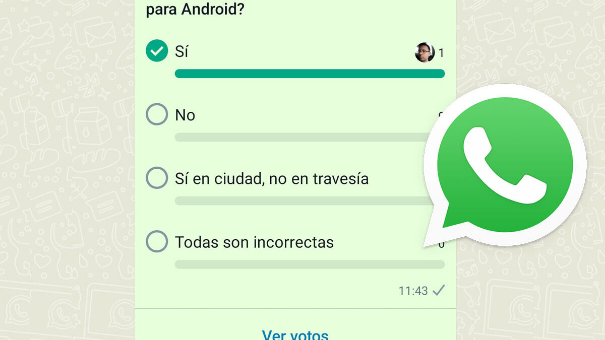 Las encuestas de WhatsApp, disponibles en todos los sistemas operativos