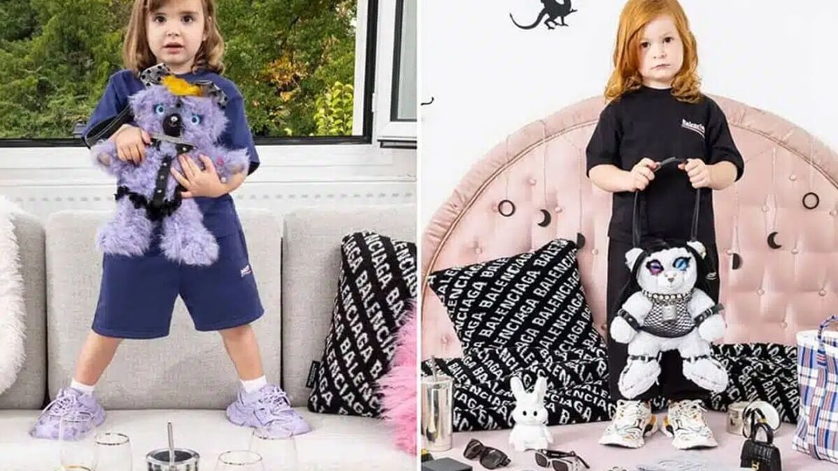 Polémica con la última campaña de Balenciaga: niños y elementos sadomasoquistas