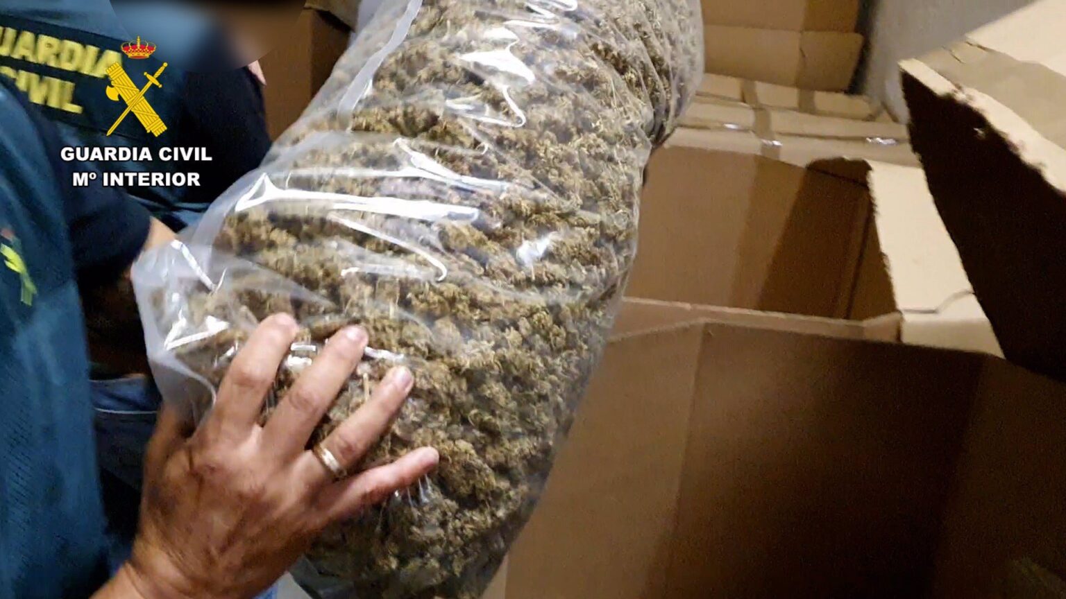 La Guardia Civil incauta 32 toneladas marihuana, el mayor alijo hasta el momento