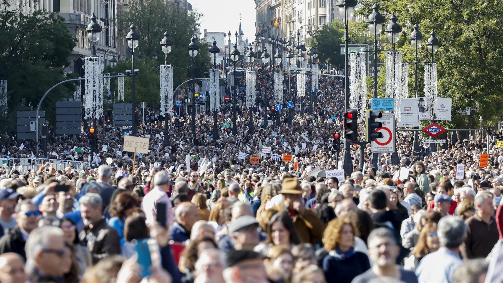 La marcha por la sanidad pública en Madrid, en imágenes