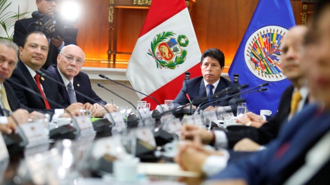 La oposición peruana presenta otra denuncia constitucional contra el Gobierno de Castillo