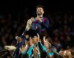 Piqué dice adiós al Barcelona con una victoria en el Camp Nou ante el Almería