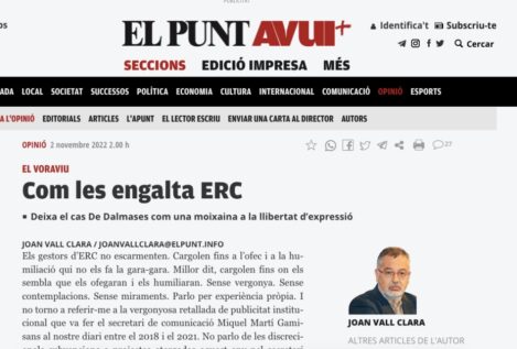 Guerra entre los medios independentistas por las subvenciones de la Generalitat
