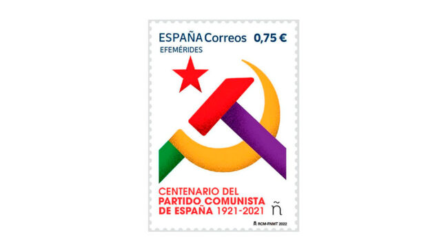 Correos vende 250.000 sellos de homenaje al PCE tras la denuncia de Abogados Cristianos