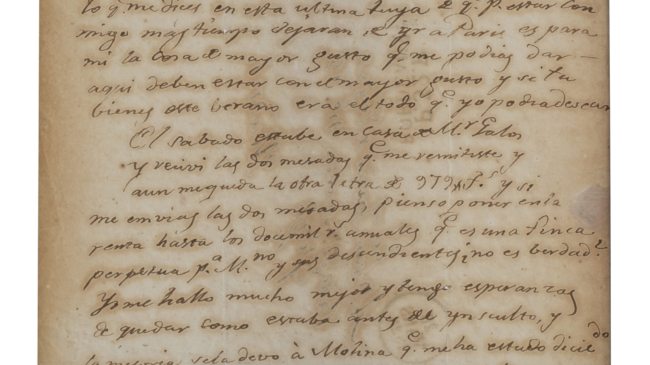 Subastan una carta de Francisco de Goya en Alcalá
