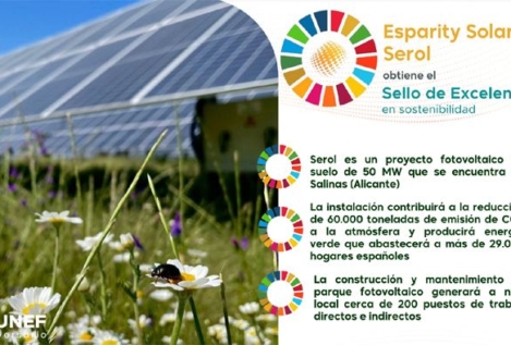 El proyecto Serol obtiene el Sello de Excelencia para la Sostenibilidad de UNEF