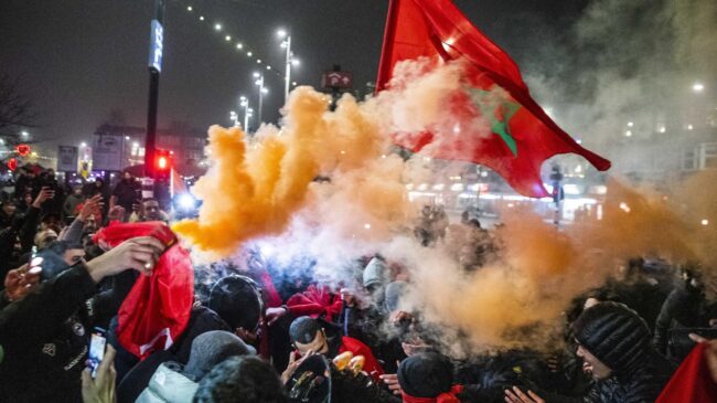 (VÍDEO) Decenas de detenidos en Bélgica y Países Bajos por disturbios tras la victoria de Marruecos