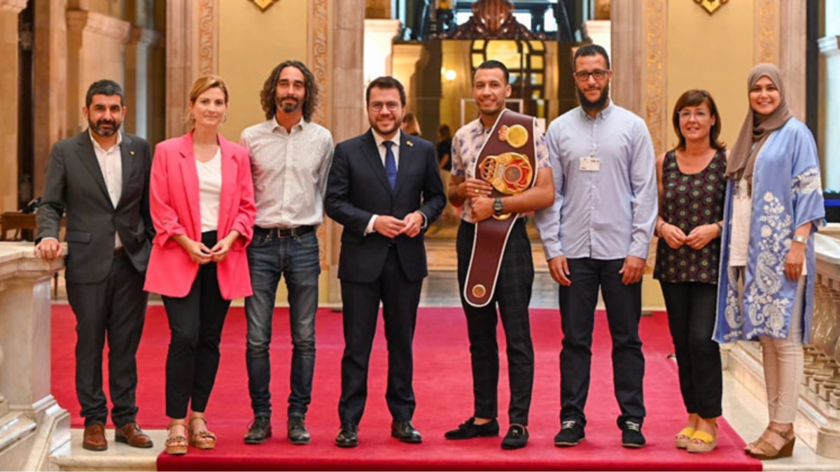 Mezquita, Aragonès recibió en el Parlament a Mohamen Said Badaoui
