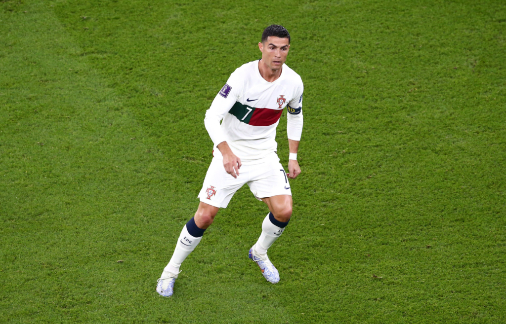 Cristiano Ronaldo en el terreno de juego. Gtres