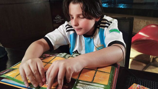 (VÍDEO) Sebastián Filoramo, el niño ciego de 12 años que da una lección de superación en el Mundial de Qatar