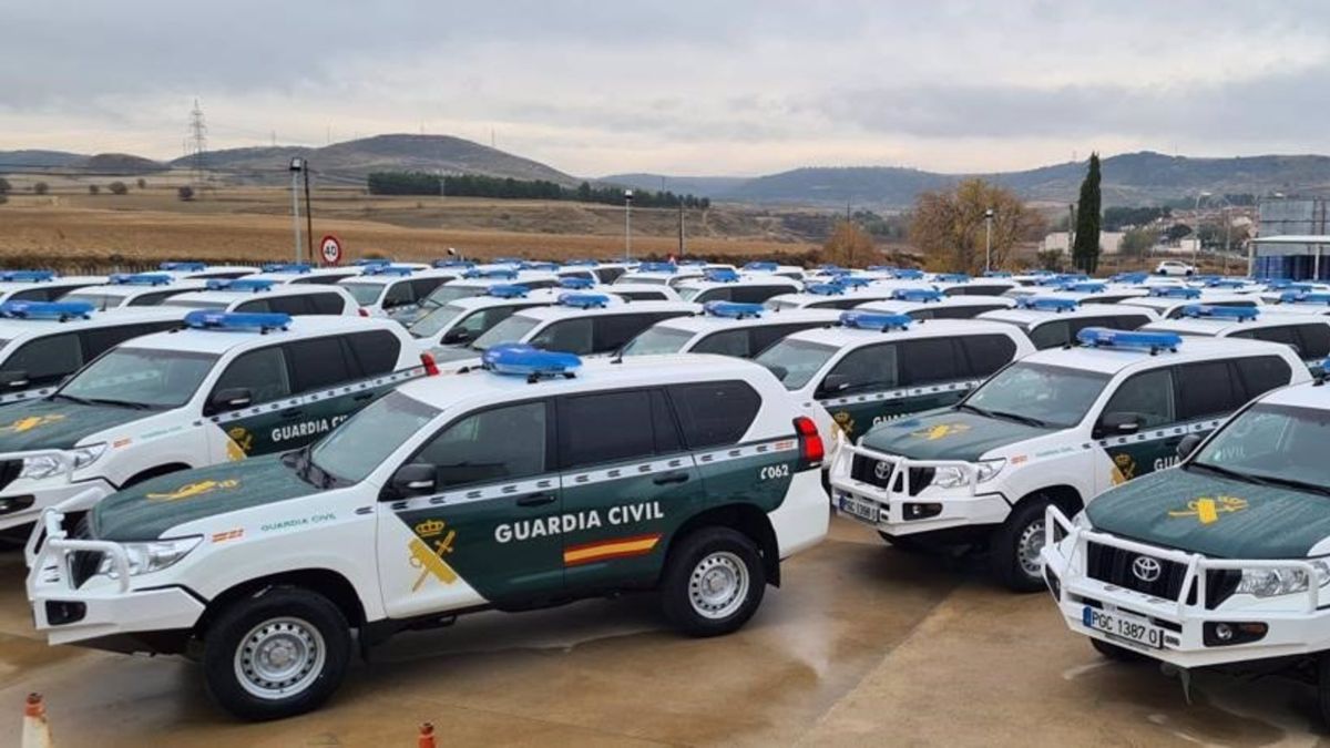 La Guardia Civil invertirá 70 millones en 2023 para incorporar 1.800 vehiculos nuevos