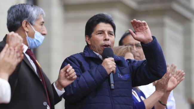 La Justicia de Perú formaliza el proceso contra Pedro Castillo por rebelión