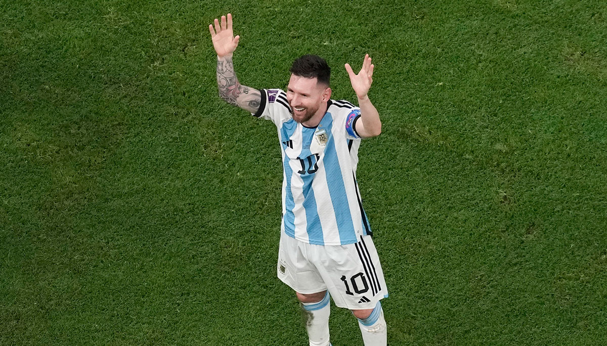Leo Messi: esta es la mujer que lo abrazó apasionadamente tras ganar el Mundial