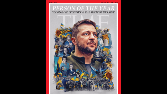 'Time' elige a Zelenski y el 'espíritu de Ucrania' como persona más relevante del año
