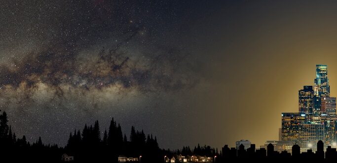 Las estrellas se ven menos porque el cielo nocturno brilla casi un 10% más al año